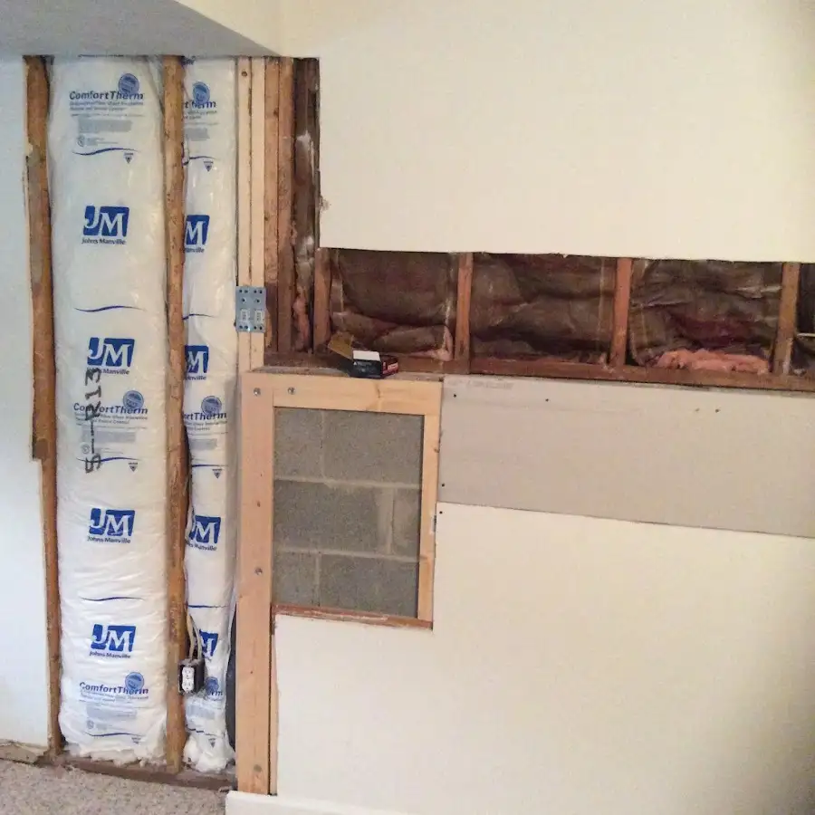 Wall insulation replacement during Contents Cleaning & Restoration in Capitol View